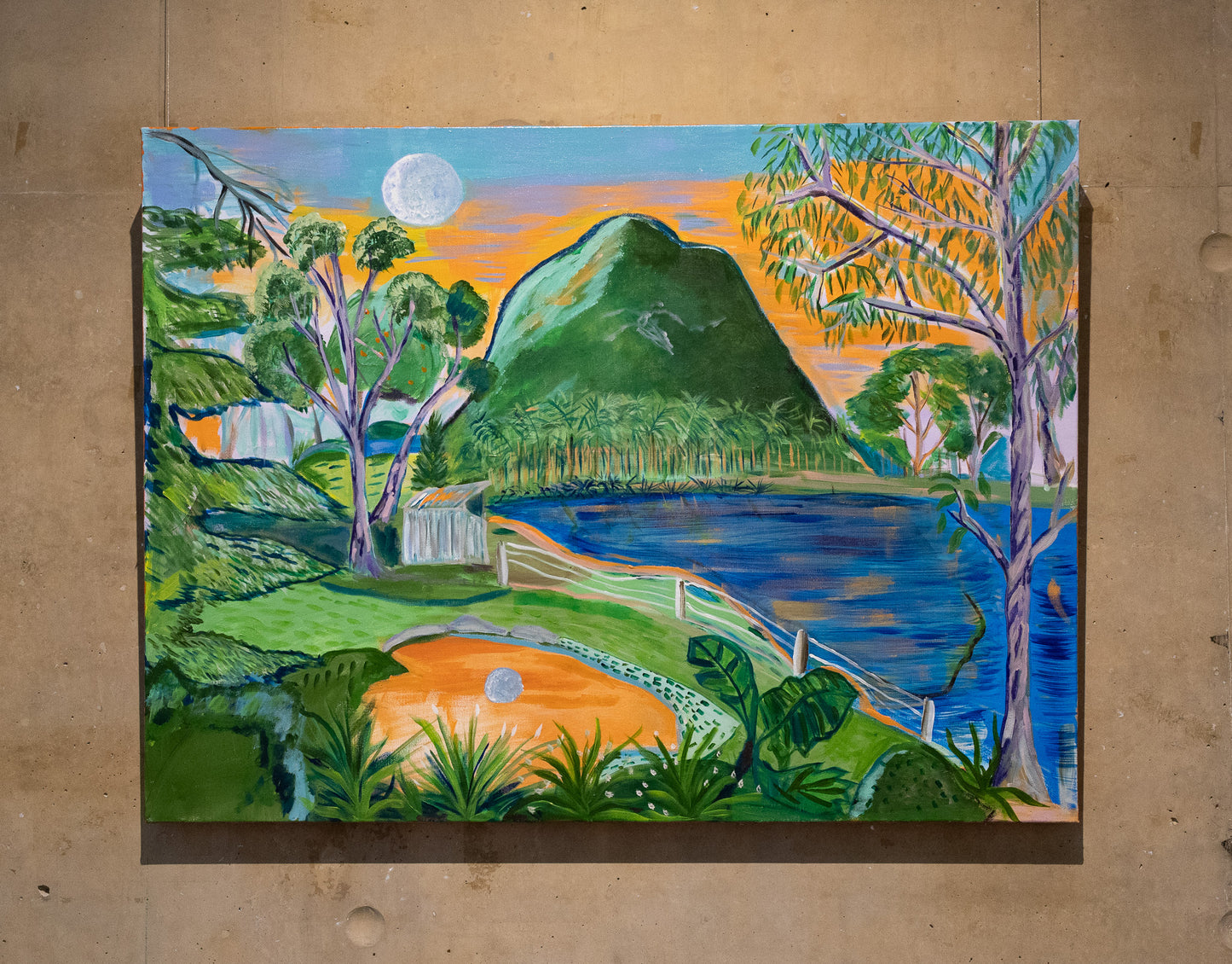 Small Mountain, 2025, acrylic on canvas, 100 x 76cm