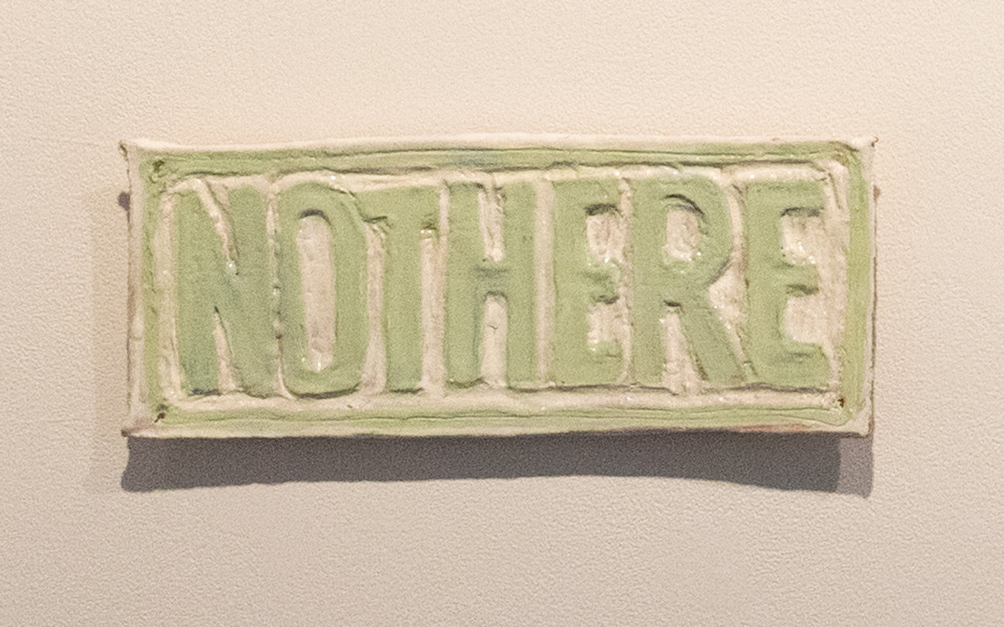 NOTHERE, 2025, ceramic, 30 x 12cm