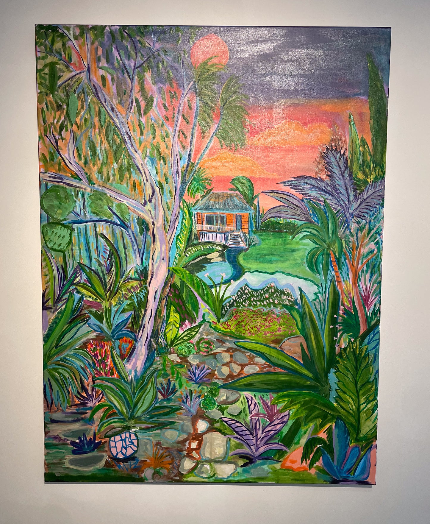 Into the Tropics, 2025, acrylic on canvas, 91 x 122cm