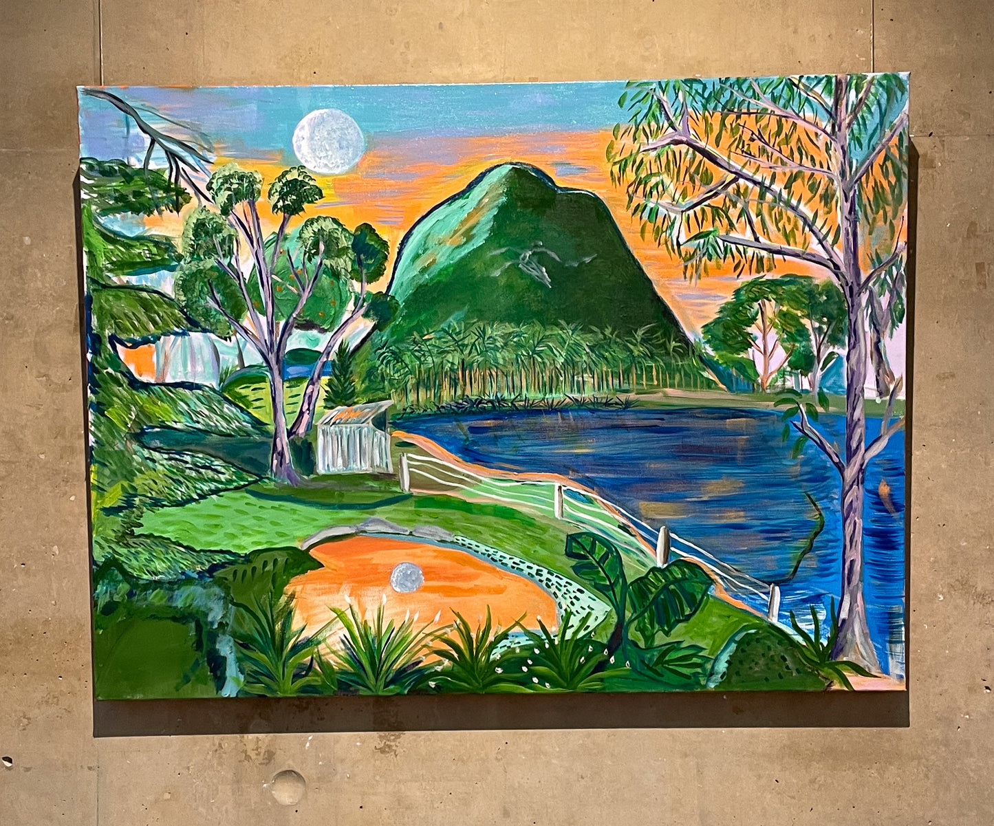 Small Mountain, 2025, acrylic on canvas, 100 x 76cm